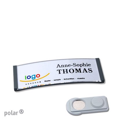 Naambadges polar® quick-print magneet smag® magneet | null | 64 x 22 mm