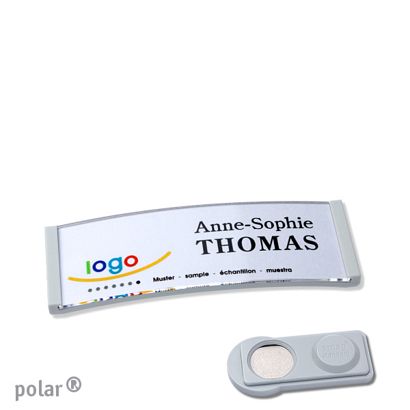 Naambadges polar® quick-print magneet smag® magneet | null | 64 x 22 mm