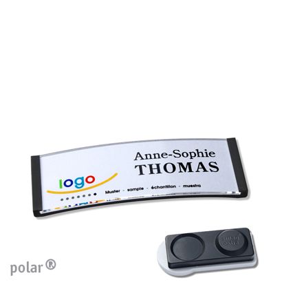Naambadges polar® quick-print magneet smag® magneet, extra sterk | null | 64 x 22 mm