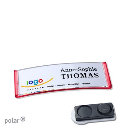Naambadges polar® quick-print magneet smag® magneet, extra sterk | null | 64 x 22 mm
