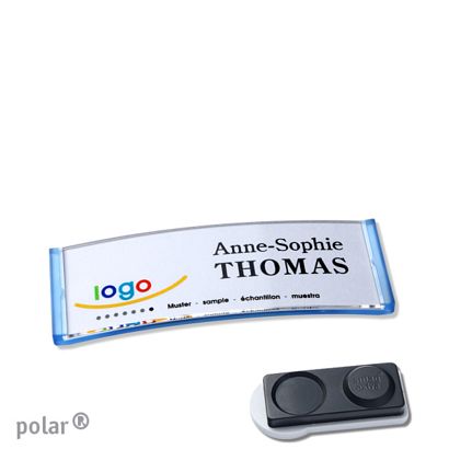 Naambadges polar® quick-print magneet smag® magneet, extra sterk | null | 64 x 22 mm