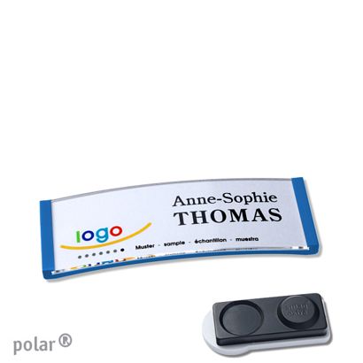 Naambadges polar® quick-print magneet smag® magneet, extra sterk | null | 64 x 22 mm