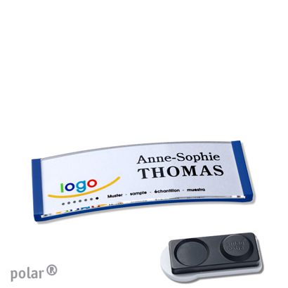 Naambadges polar® quick-print magneet smag® magneet, extra sterk | null | 64 x 22 mm