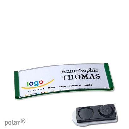 Naambadges polar® quick-print magneet smag® magneet, extra sterk | null | 64 x 22 mm