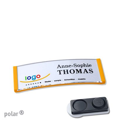 Naambadges polar® quick-print magneet smag® magneet, extra sterk | null | 64 x 22 mm