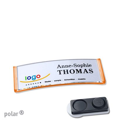 Naambadges polar® quick-print magneet smag® magneet, extra sterk | null | 64 x 22 mm