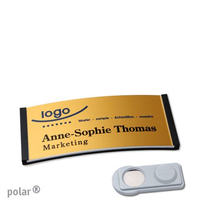 Naambadges polar® alu-complete magneet smag® magneet | null | null | 65 x 30 mm