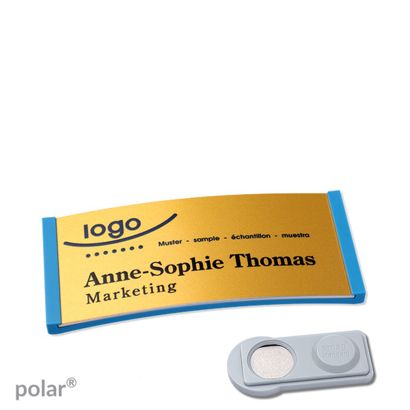 Naambadges polar® alu-complete magneet smag® magneet | null | null | 65 x 30 mm