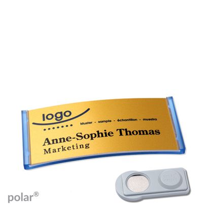 Naambadges polar® alu-complete magneet smag® magneet | null | null | 65 x 30 mm