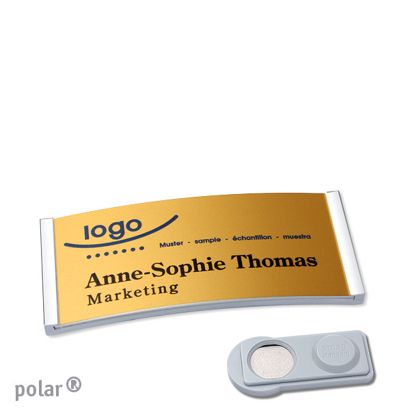 Naambadges polar® alu-complete magneet smag® magneet | null | null | 65 x 30 mm