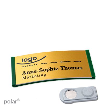 Naambadges polar® alu-complete magneet smag® magneet | null | null | 65 x 30 mm