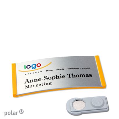 Naambadges polar® alu-complete magneet smag® magneet | null | null | 65 x 30 mm