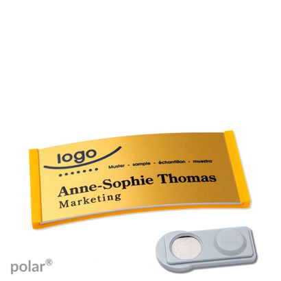 Naambadges polar® alu-complete magneet smag® magneet | null | null | 65 x 30 mm