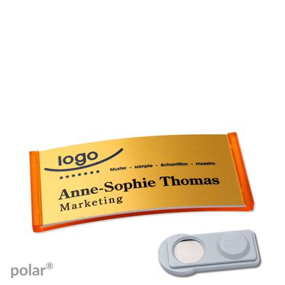 Naambadges polar® alu-complete magneet smag® magneet | null | null | 65 x 30 mm