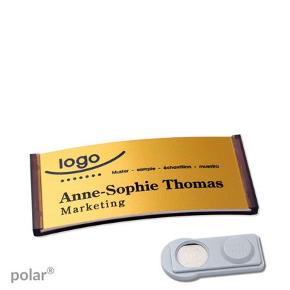 Naambadges polar® alu-complete magneet smag® magneet | null | null | 65 x 30 mm