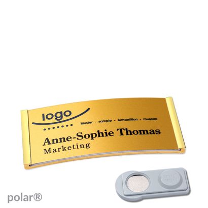 Naambadges polar® alu-complete magneet smag® magneet | null | null | 65 x 30 mm