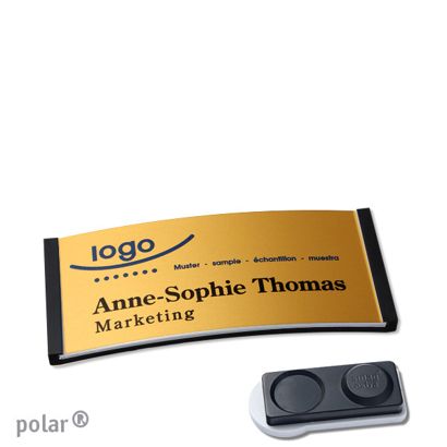 Naambadges polar® alu-complete magneet smag® magneet, extra sterk | null | null | 65 x 30 mm