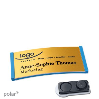 Naambadges polar® alu-complete magneet smag® magneet, extra sterk | null | null | 65 x 30 mm