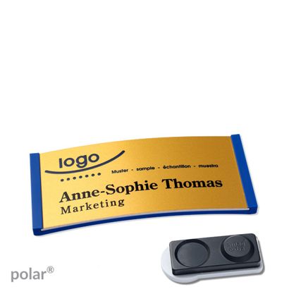 Naambadges polar® alu-complete magneet smag® magneet, extra sterk | null | null | 65 x 30 mm