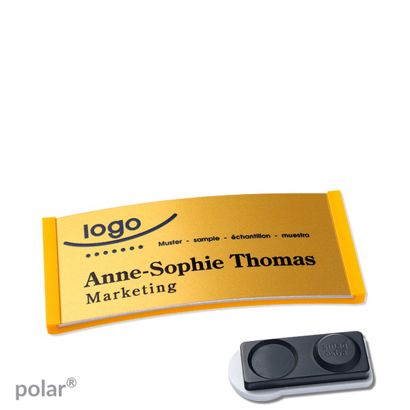 Naambadges polar® alu-complete magneet smag® magneet, extra sterk | null | null | 65 x 30 mm