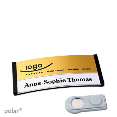 Naambadges polar® alu-print magneet smag® magneet | null | null | 65 x 30 mm