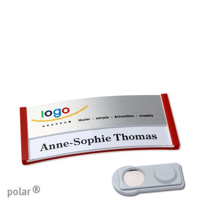 Naambadges polar® alu-print magneet smag® magneet | null | null | 65 x 30 mm