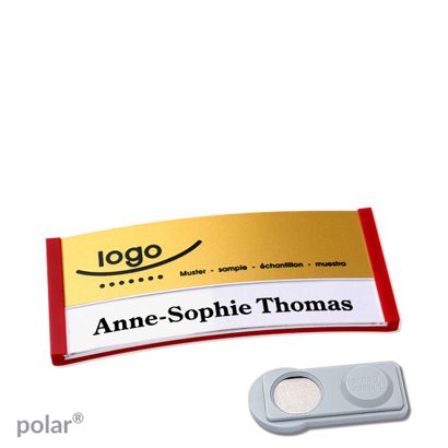 Naambadges polar® alu-print magneet smag® magneet | null | null | 65 x 30 mm