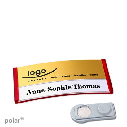 Naambadges polar® alu-print magneet smag® magneet | null | null | 65 x 30 mm