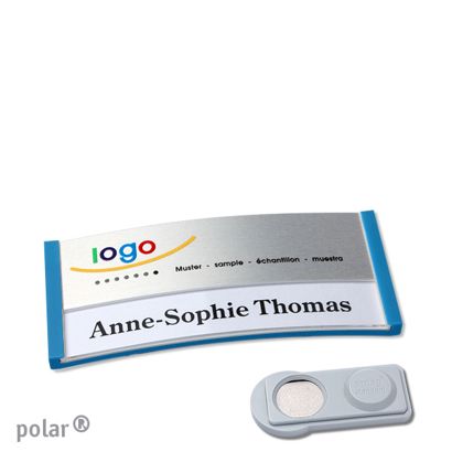 Naambadges polar® alu-print magneet smag® magneet | null | null | 65 x 30 mm