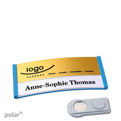 Naambadges polar® alu-print magneet smag® magneet | null | null | 65 x 30 mm