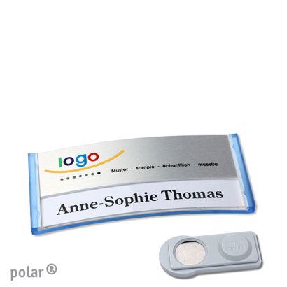 Naambadges polar® alu-print magneet smag® magneet | null | null | 65 x 30 mm
