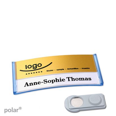 Naambadges polar® alu-print magneet smag® magneet | null | null | 65 x 30 mm
