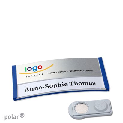 Naambadges polar® alu-print magneet smag® magneet | null | null | 65 x 30 mm