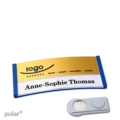 Naambadges polar® alu-print magneet smag® magneet | null | null | 65 x 30 mm