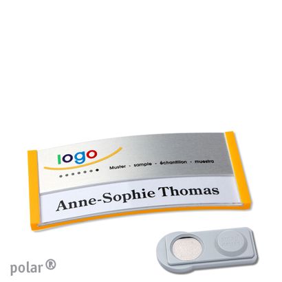 Naambadges polar® alu-print magneet smag® magneet | null | null | 65 x 30 mm