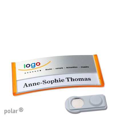 Naambadges polar® alu-print magneet smag® magneet | null | null | 65 x 30 mm
