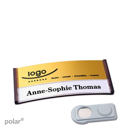 Naambadges polar® alu-print magneet smag® magneet | null | null | 65 x 30 mm