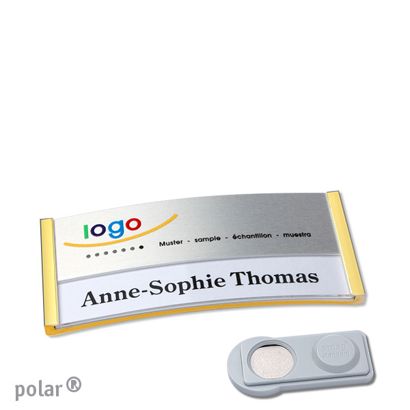 Naambadges polar® alu-print magneet smag® magneet | null | null | 65 x 30 mm