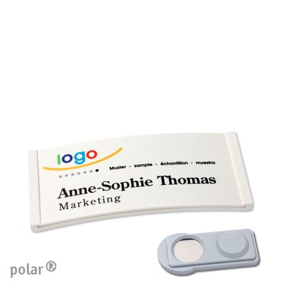 Naambadges polar® color-complete magneet smag® magneet | null | 65 x 30 mm