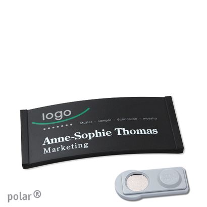 Naambadges polar® color-complete magneet smag® magneet | null | 65 x 30 mm