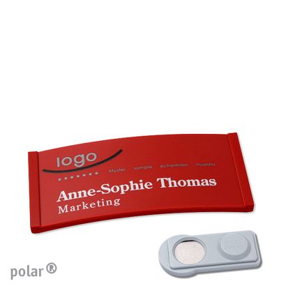 Naambadges polar® color-complete magneet smag® magneet | null | 65 x 30 mm