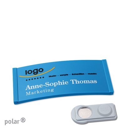 Naambadges polar® color-complete magneet smag® magneet | null | 65 x 30 mm