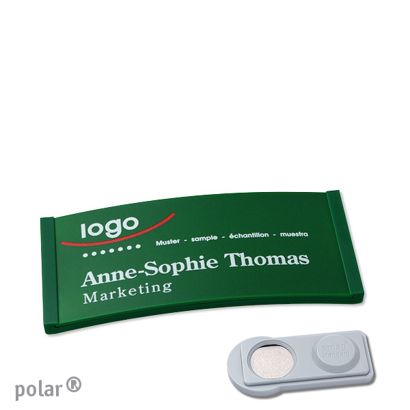 Naambadges polar® color-complete magneet smag® magneet | null | 65 x 30 mm