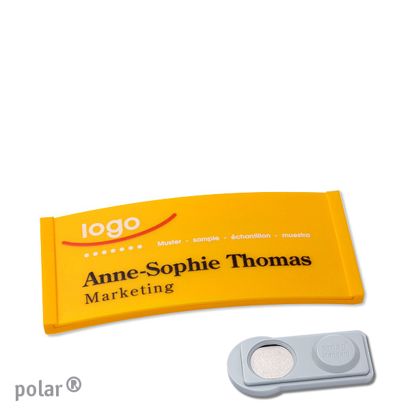 Naambadges polar® color-complete magneet smag® magneet | null | 65 x 30 mm