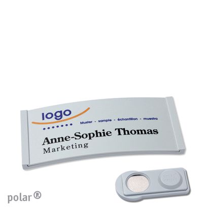 Naambadges polar® color-complete magneet smag® magneet | null | 65 x 30 mm