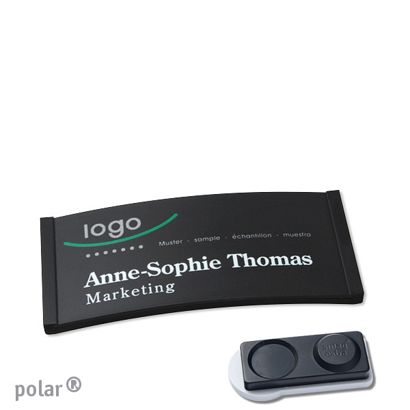 Naambadges polar® color-complete magneet smag® magneet, extra sterk | null | 65 x 30 mm