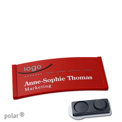 Naambadges polar® color-complete magneet smag® magneet, extra sterk | null | 65 x 30 mm