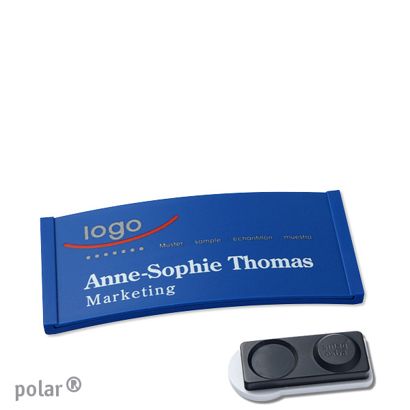 Naambadges polar® color-complete magneet smag® magneet, extra sterk | null | 65 x 30 mm