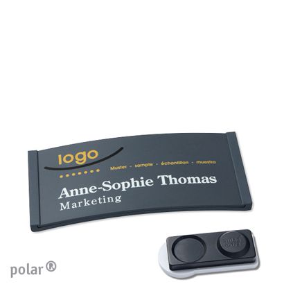 Naambadges polar® color-complete magneet smag® magneet, extra sterk | null | 65 x 30 mm