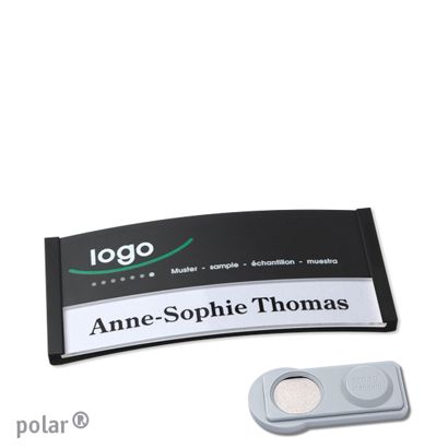 Naambadges polar® color-print magneet smag® magneet | null | 65 x 30 mm